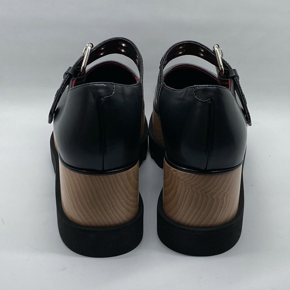 Stella McCartney Elyse 70MM Mary Jane Platform Wedges size 38.5 - Picture 10 of 15